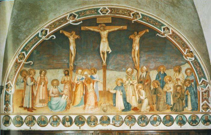 Fra Angelico Crucifixion and Saints oil painting picture